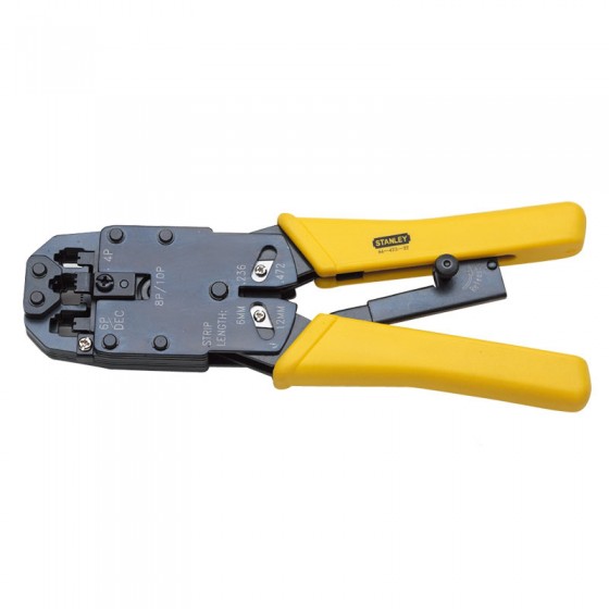 stanley史丹利电讯接头压接钳4p6p8p200mm8447322压接钳